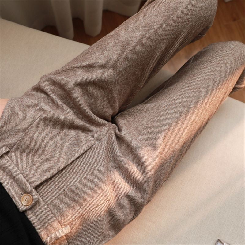 Cortina Brushed Herringbone Trousers