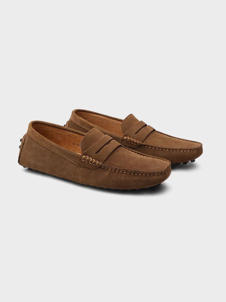 Capri Suede Slip-On Boat Loafers