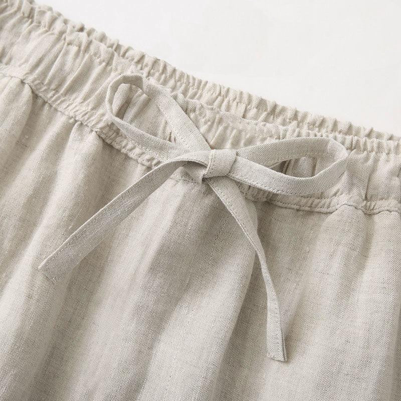 Cannes Linen Drawstring Trousers