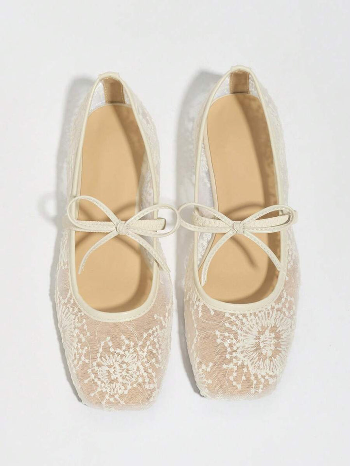 Elowen Lace Mary Jane Ballet Flats