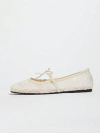 Elowen Lace Mary Jane Ballet Flats
