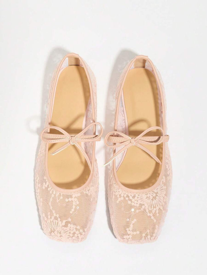 Elowen Lace Mary Jane Ballet Flats