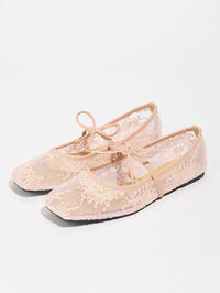 Elowen Lace Mary Jane Ballet Flats