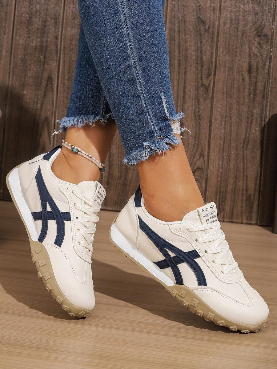 Riverton Court Retro Stripe Gum Sneakers