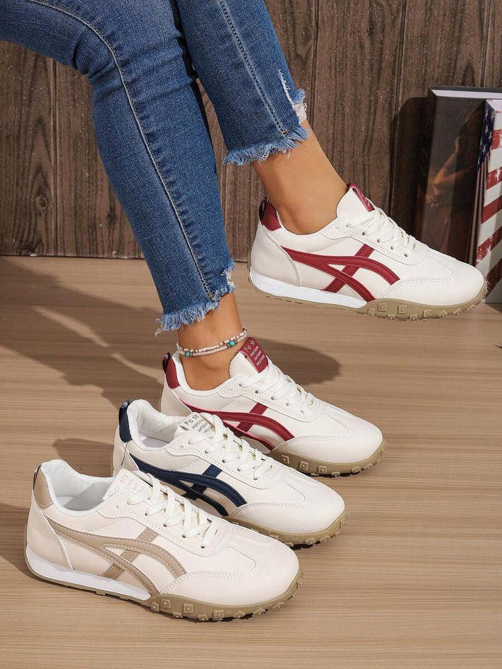 Riverton Court Retro Stripe Gum Sneakers