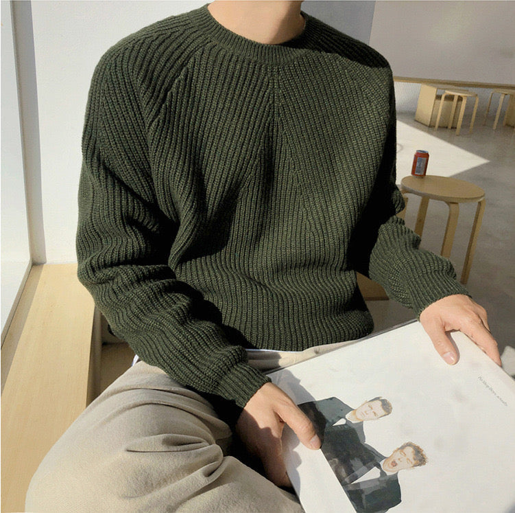Copenhagen Ribbed Cotton Raglan Sweater