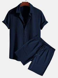 Palermo Textured Shirt and Shorts Set