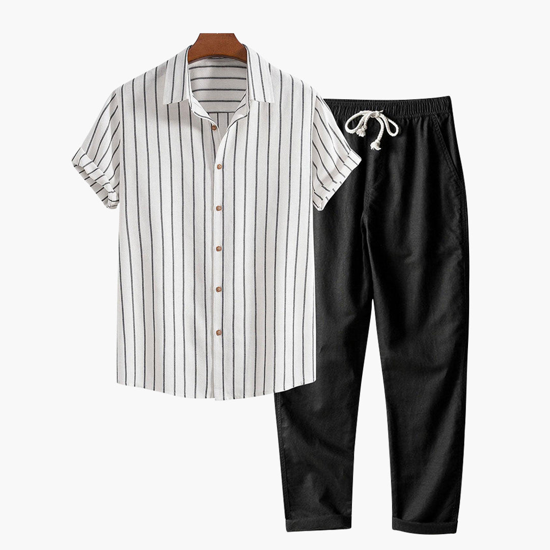 Cap Ferrat Linen-Blend Resort Set
