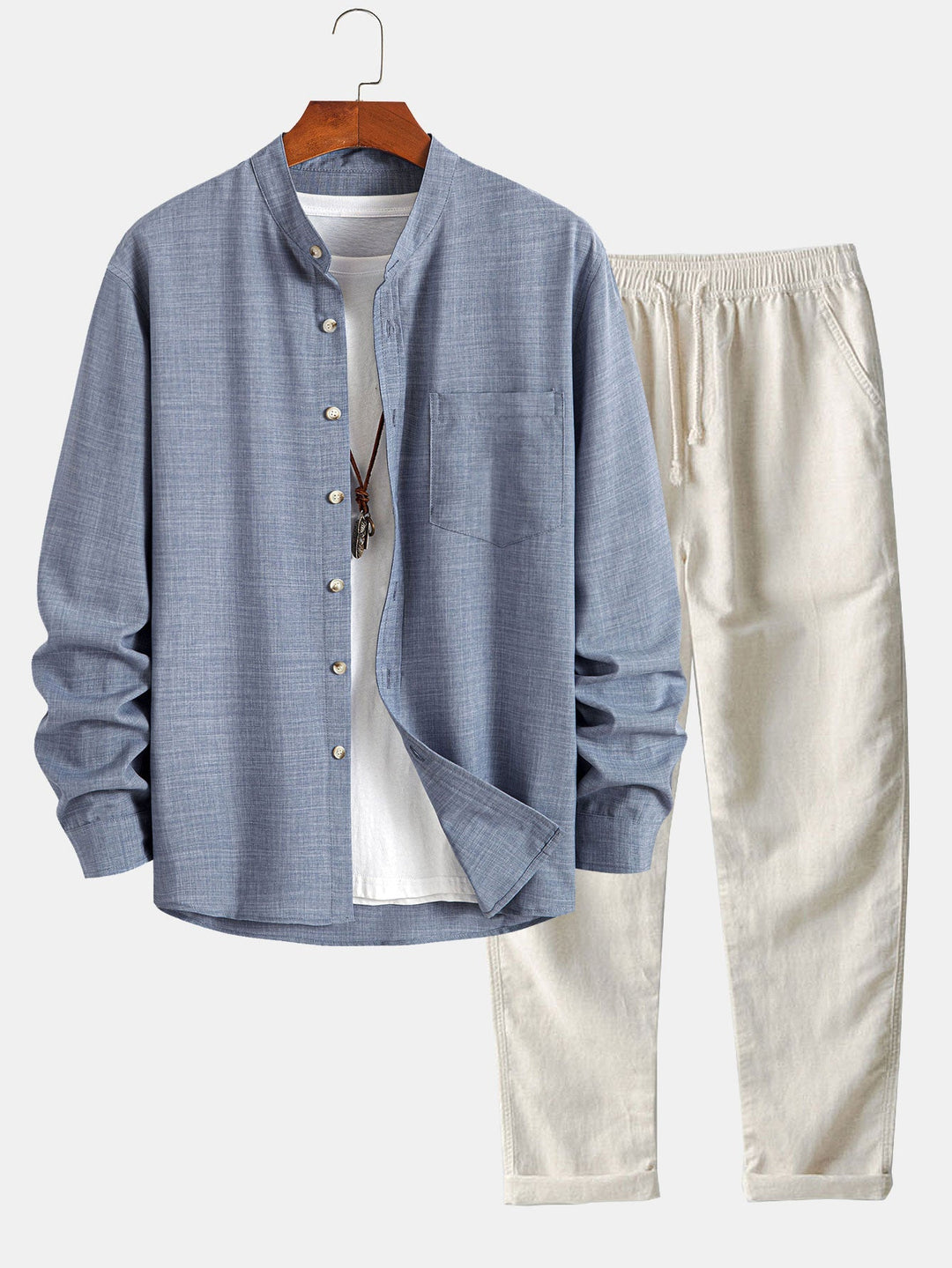 Cascais Linen-Blend Summer Set