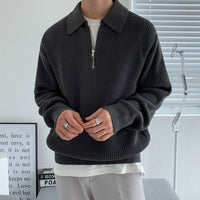 Geneva Wafelgebreide Half-Zip Trui