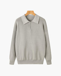 Geneva Wafelgebreide Half-Zip Trui