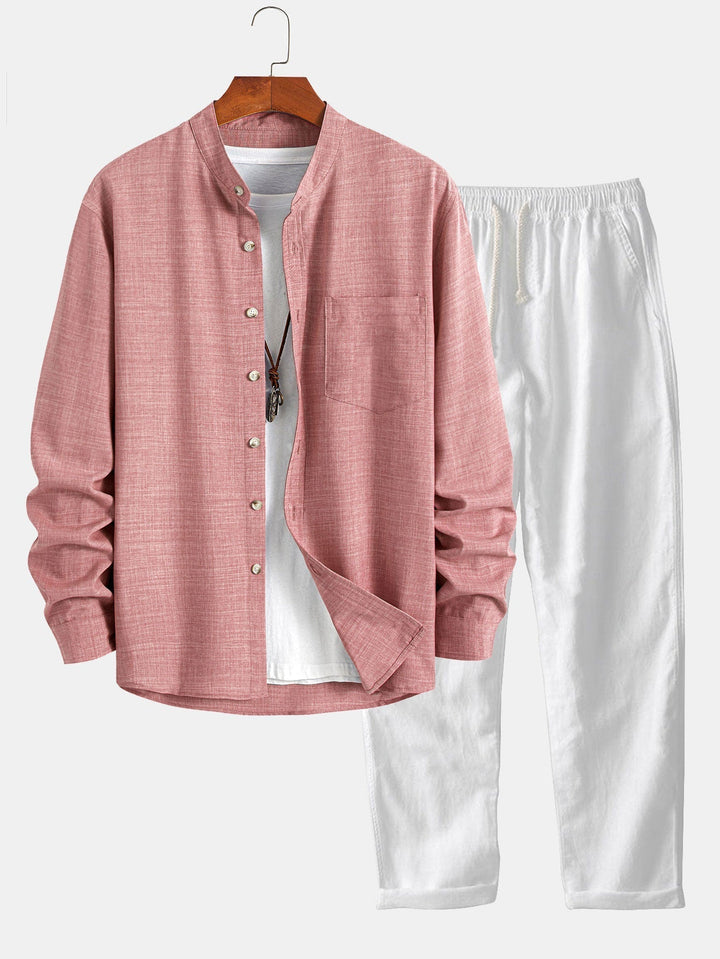 Cascais Linen-Blend Summer Set