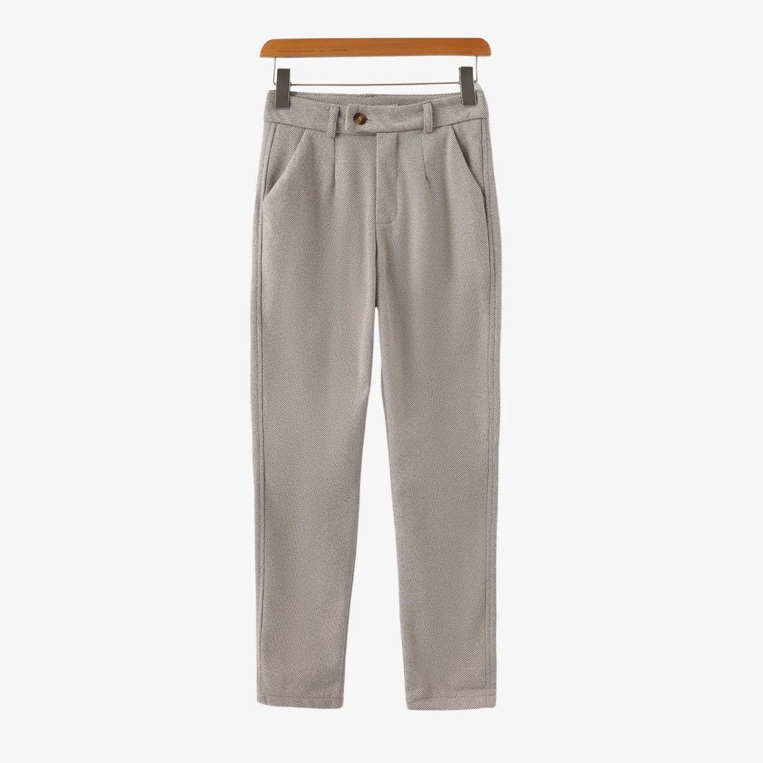 Cortina Brushed Herringbone Trousers