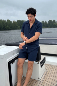 Palermo Textured Shirt and Shorts Set