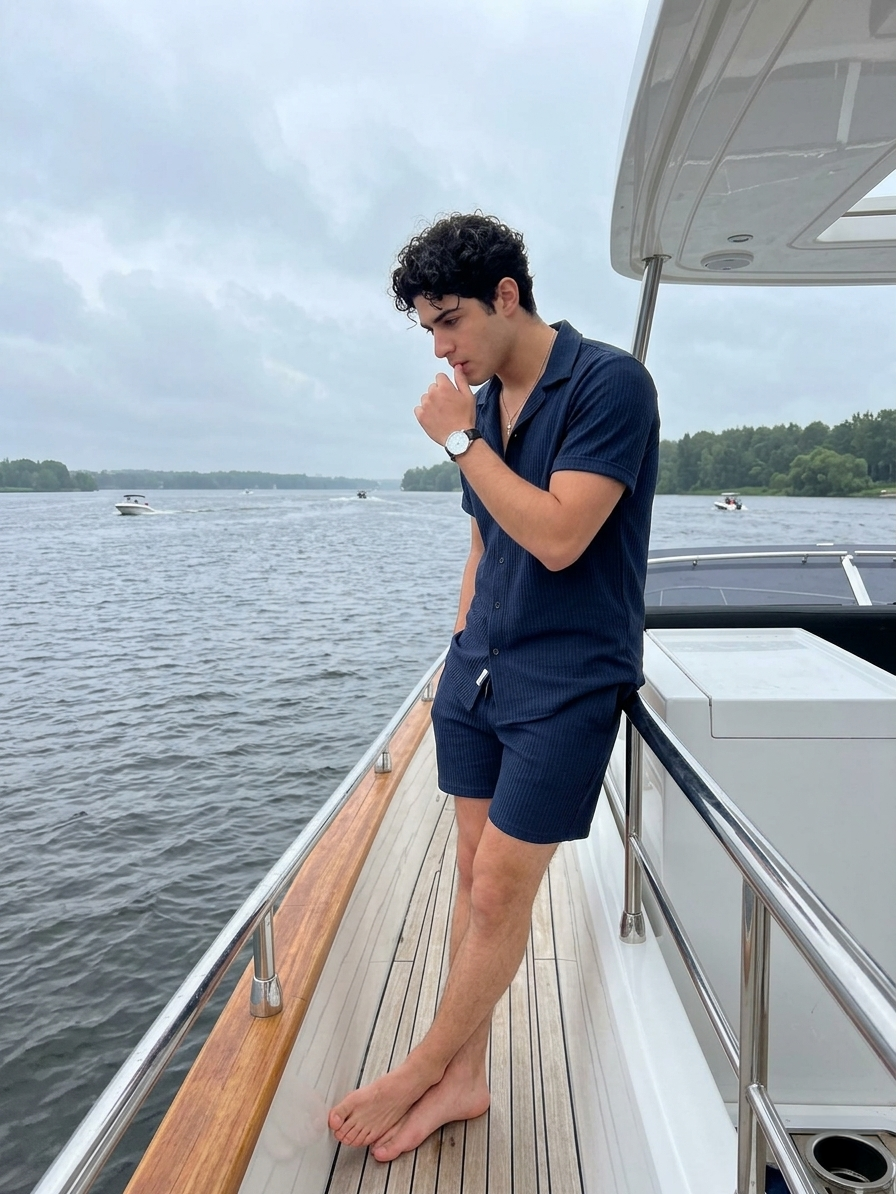 Palermo Textured Shirt and Shorts Set