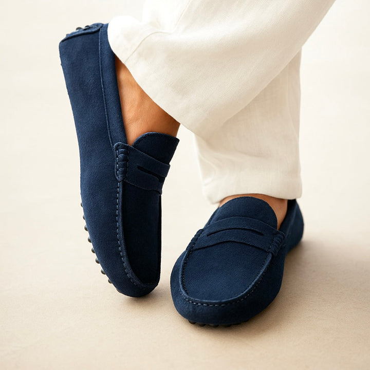 Capri Suede Slip-On Boat Loafers