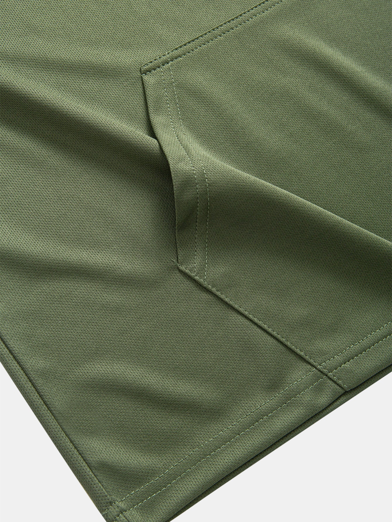 Athletic Mesh Kangaroo Pocket Hooded Tank