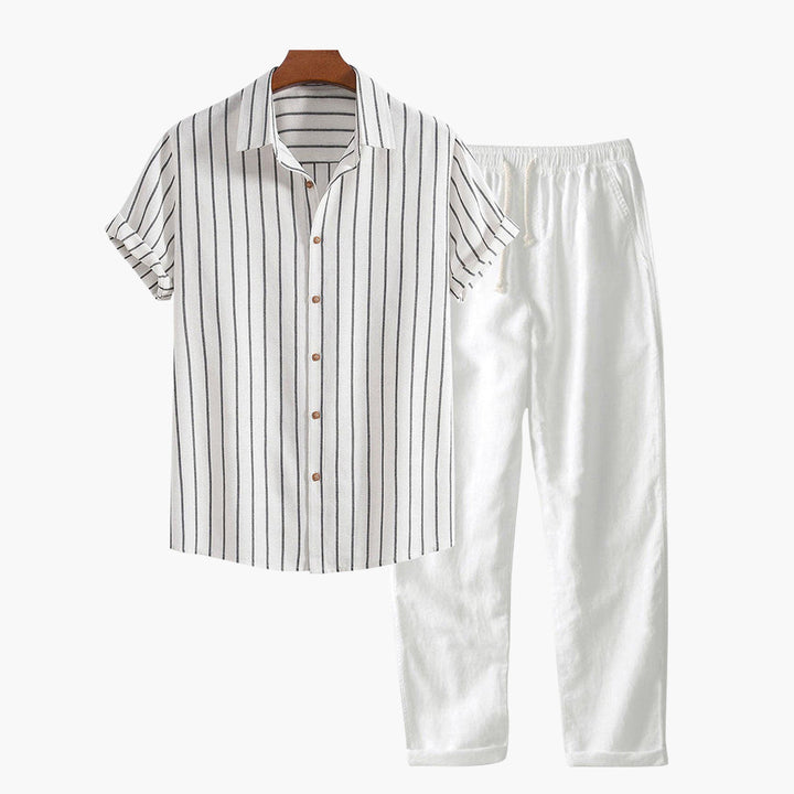 Cap Ferrat Linen-Blend Resort Set