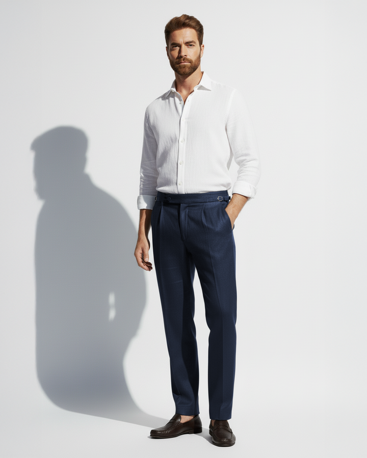Greece Pure Linen Trousers