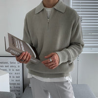 Geneva Wafelgebreide Half-Zip Trui