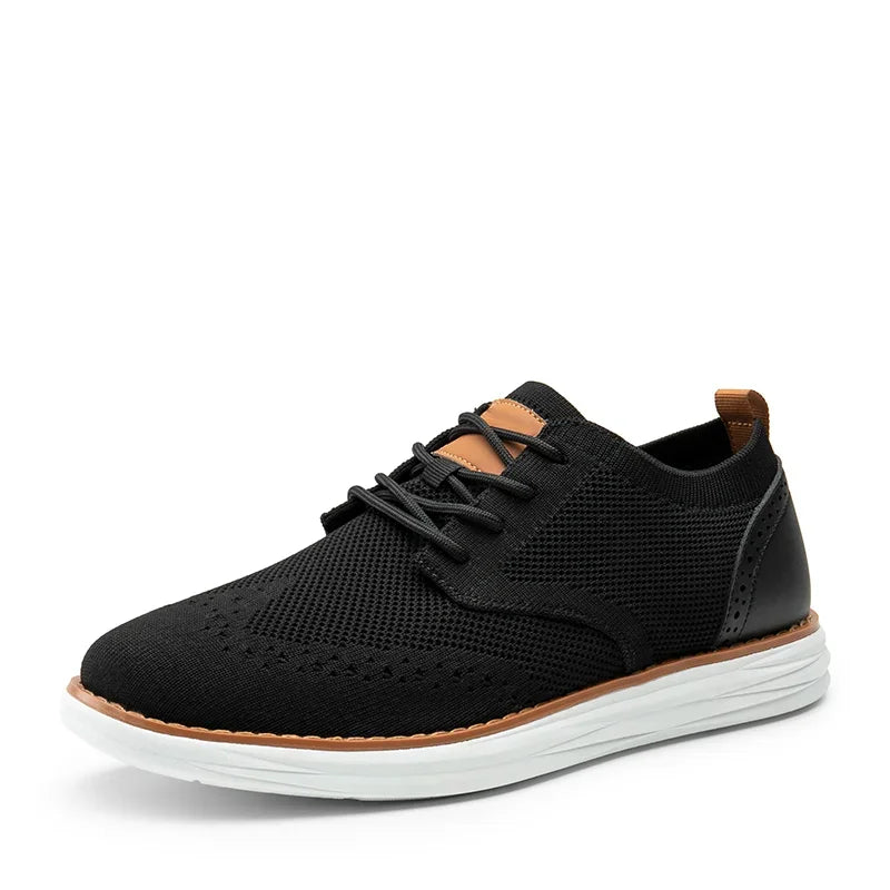 Knitted Wingtip Oxford Shoes