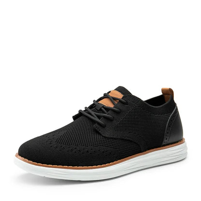 Knitted Wingtip Oxford Shoes