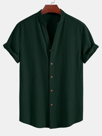Sorrento Textured Cotton Button-Up Shirt
