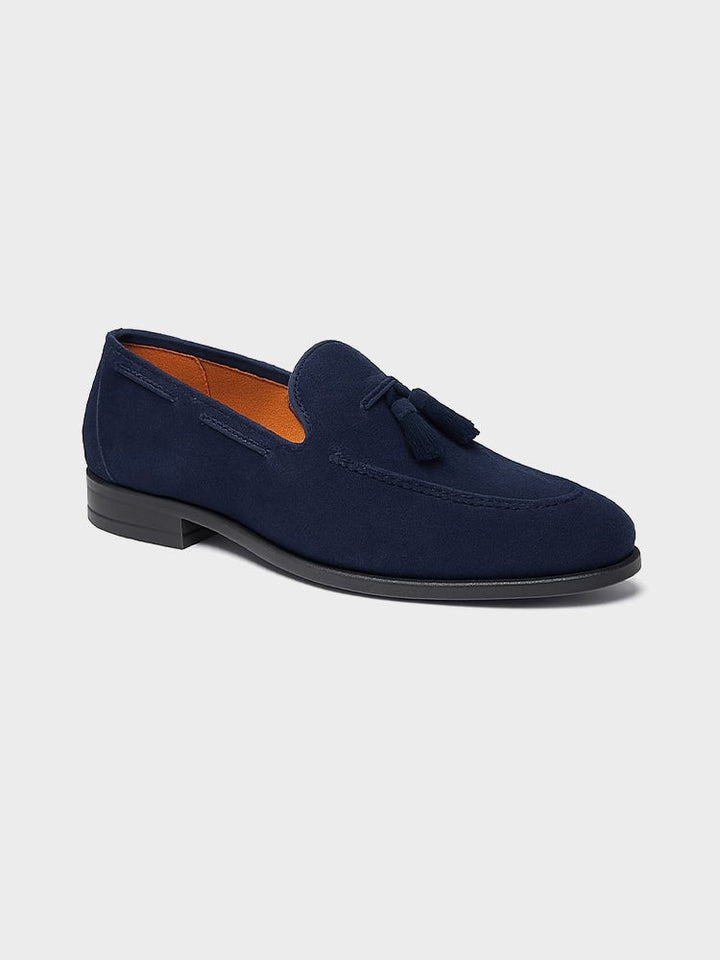 Rivoli Suede Tassel Loafers
