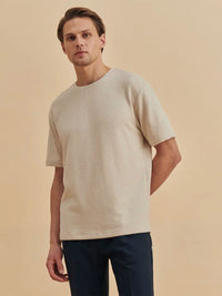 D&F APPAREL beżowy T-shirt