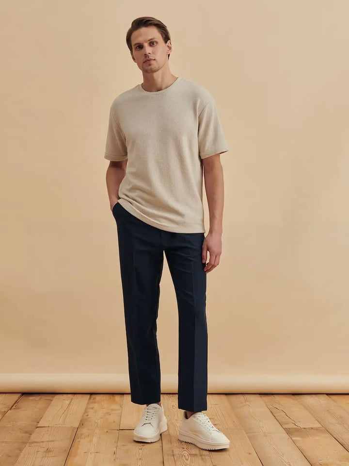 D&F APPAREL beżowy T-shirt