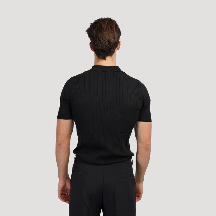Arezzo Ribbed Cotton Polo Shirt