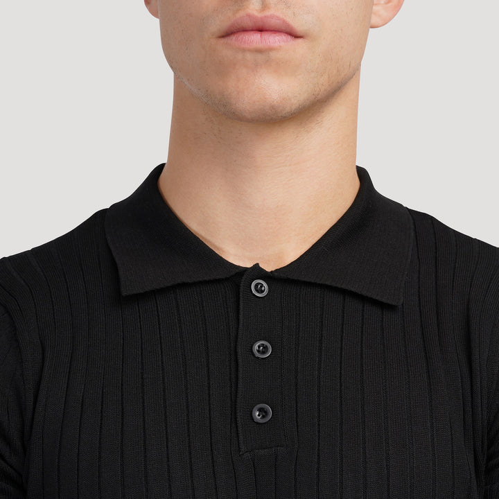 Arezzo Ribbed Cotton Polo Shirt