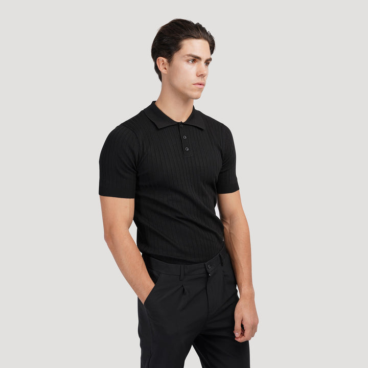 Arezzo Ribbed Cotton Polo Shirt