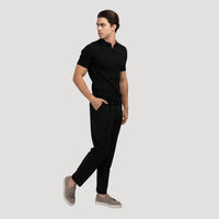 Siena Ribbed V-Neck Polo Shirt