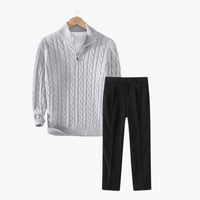 Stockholm Kabelgebreide Trui-Broek Set