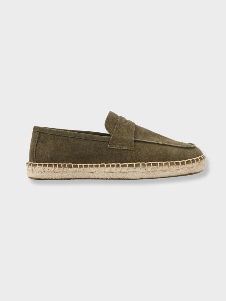 Cannes Suede Espadrille Loafers