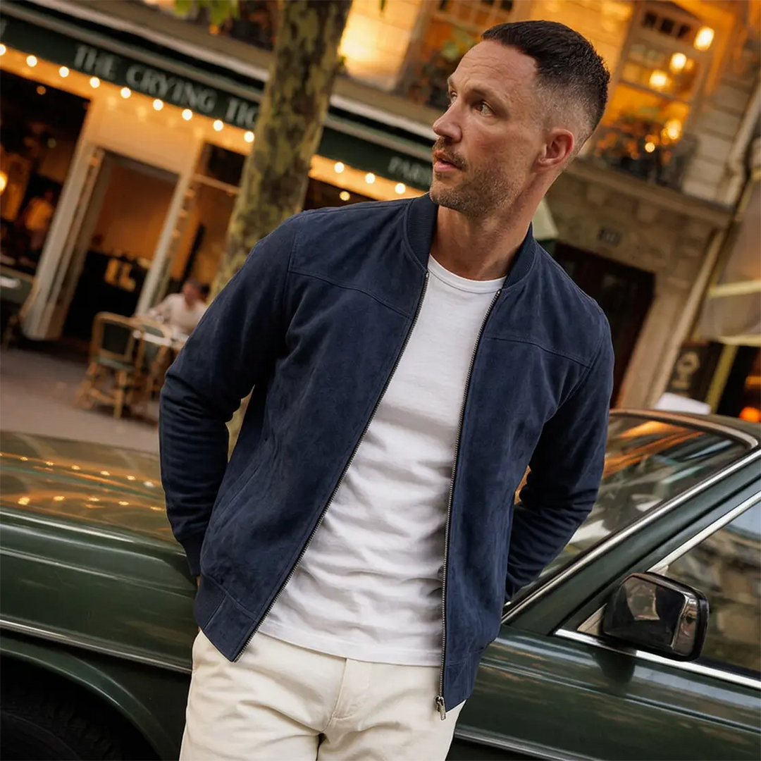 Kaltberg Suede Bomber Jacket