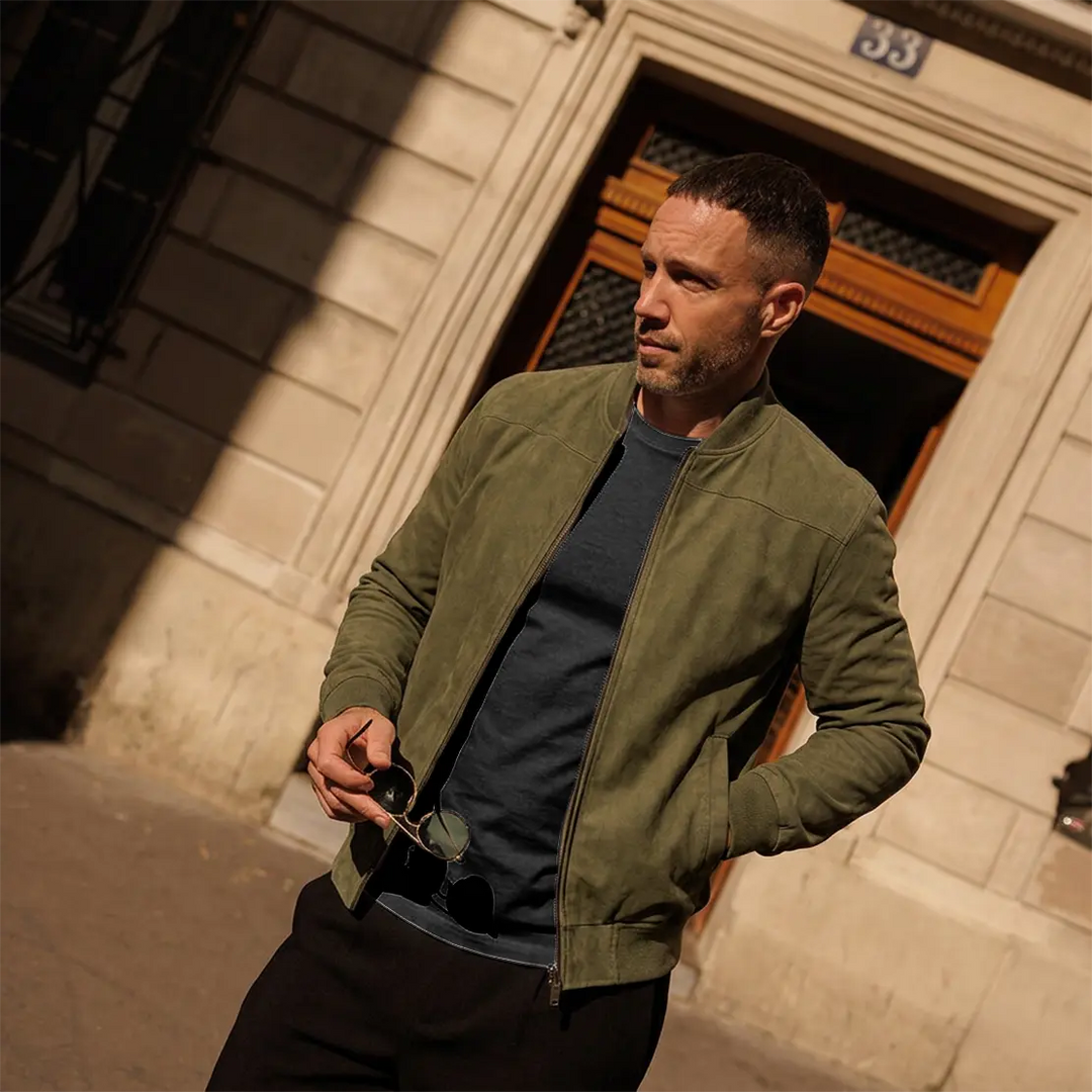 Kaltberg Suede Bomber Jacket