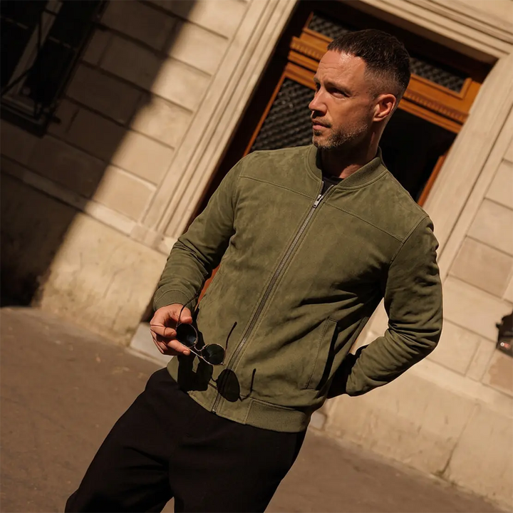 Kaltberg Suede Bomber Jacket