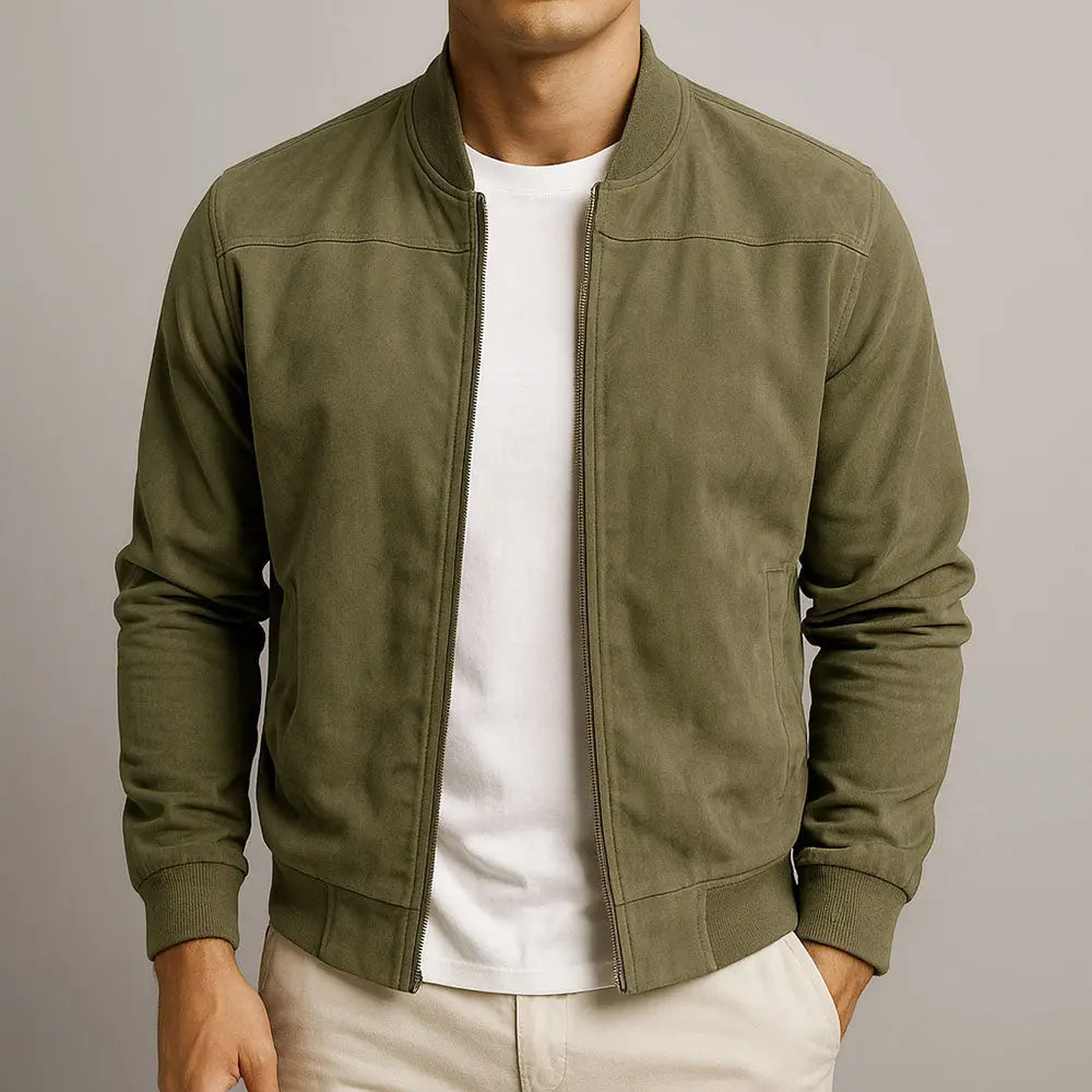 Kaltberg Suede Bomber Jacket