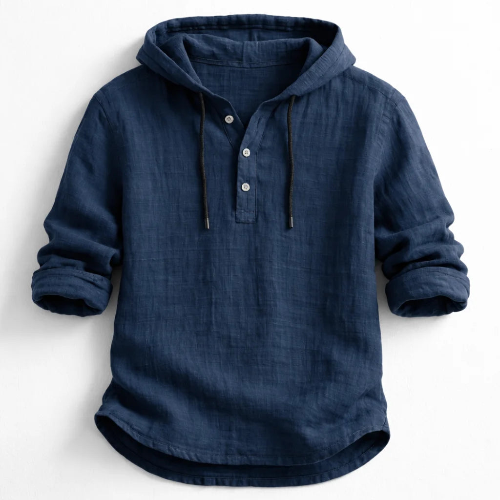 NobleLinen Hooded Shirt Dante