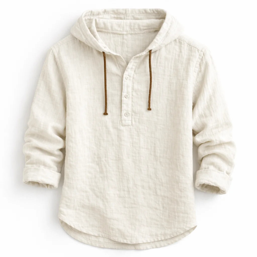 NobleLinen Hooded Shirt Dante