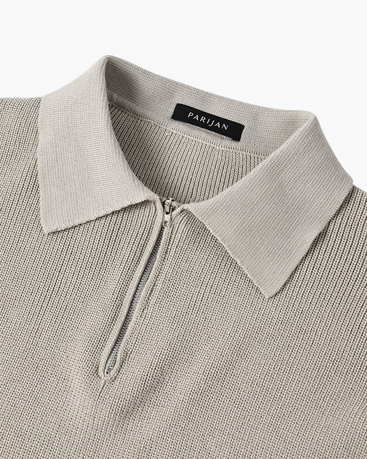 Geneva Wafelgebreide Half-Zip Trui
