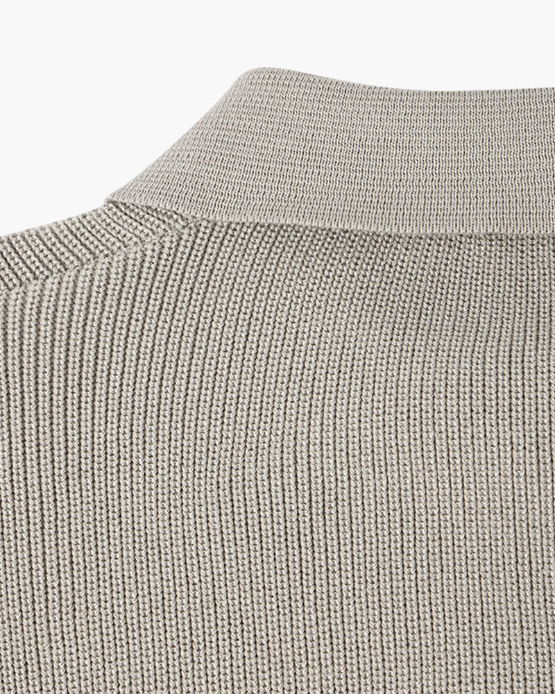 Geneva Wafelgebreide Half-Zip Trui