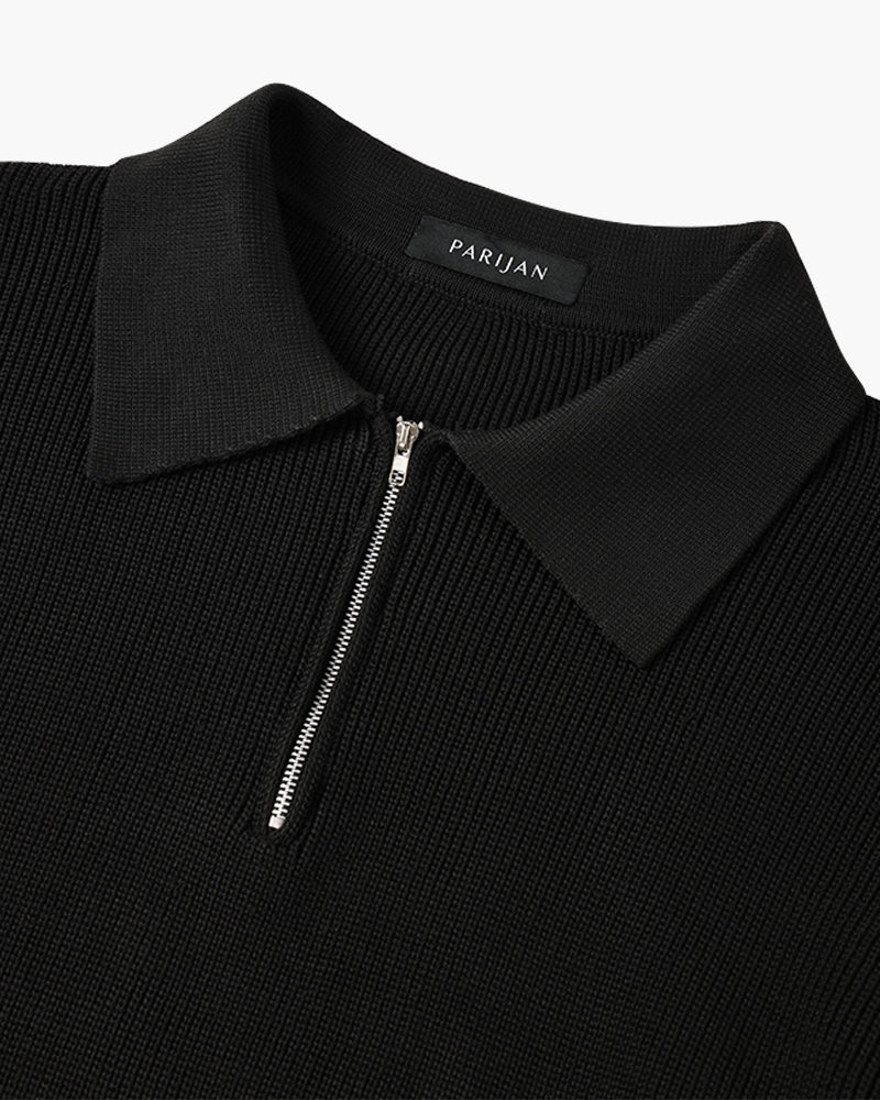 Geneva Wafelgebreide Half-Zip Trui