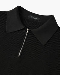Geneva Wafelgebreide Half-Zip Trui
