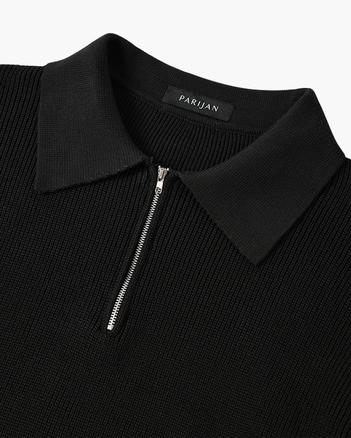 Geneva Wafelgebreide Half-Zip Trui