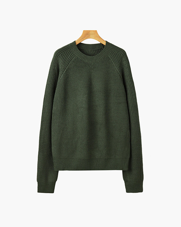 Copenhagen Ribbed Cotton Raglan Sweater
