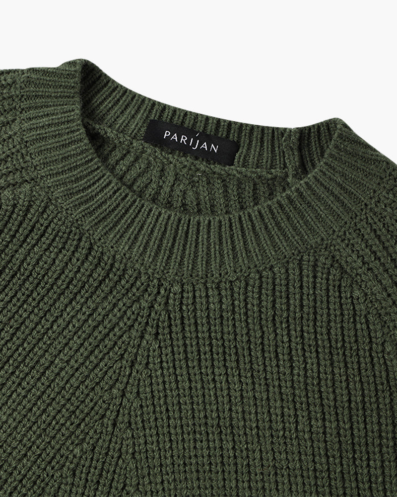 Copenhagen Ribbed Cotton Raglan Sweater