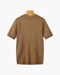 Arezzo Ribbed Cotton Polo Shirt